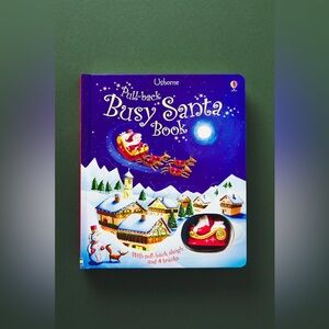 New🌟Anthropologie-Pull-Back Busy Santa Book
